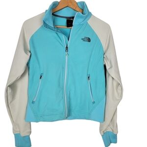 The North Face Apex Zip Up Women's Aqua Jacket Medium
